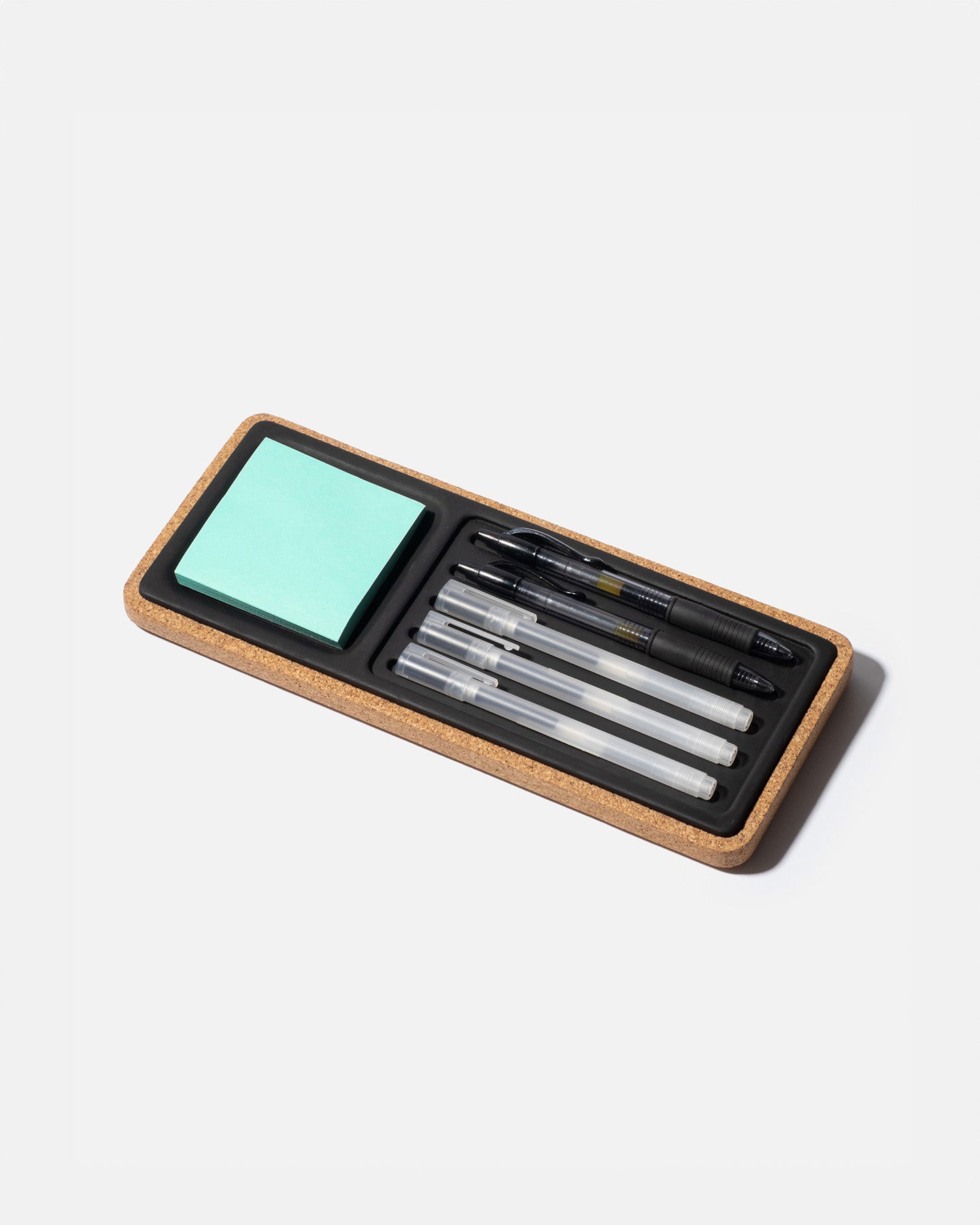 The Modhaus Studio Desk Tray - A Concrete and Cork Desk Organizer