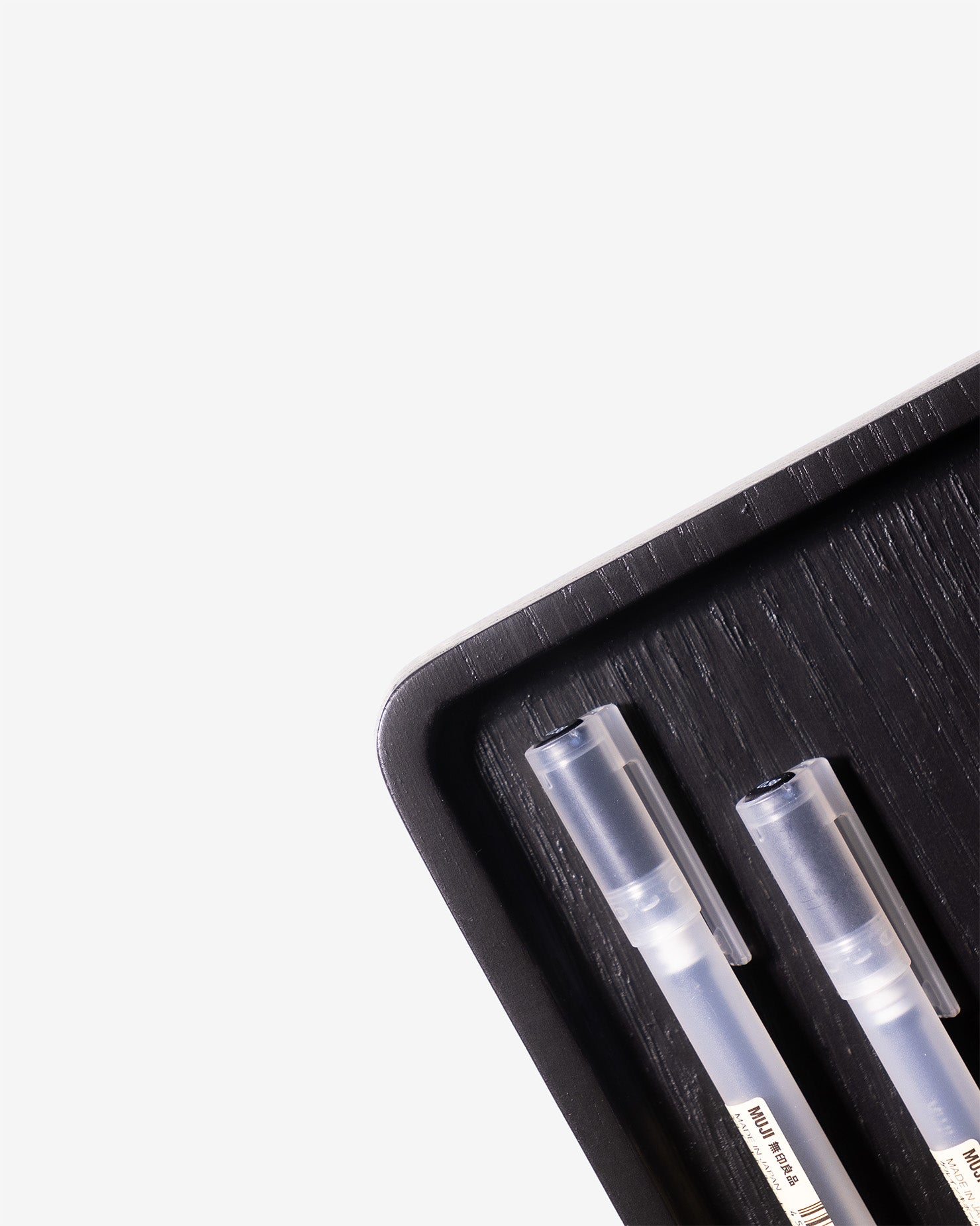 The Large catchall tray in Blackened oak