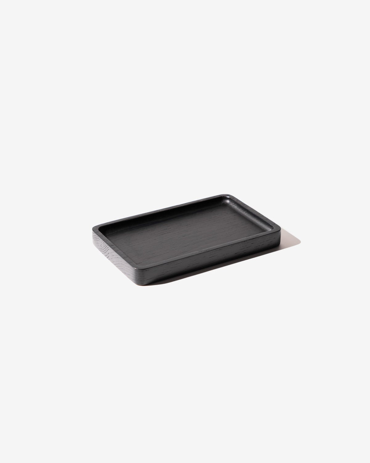 Medium Catch All Tray for everyday carry in Black Oak