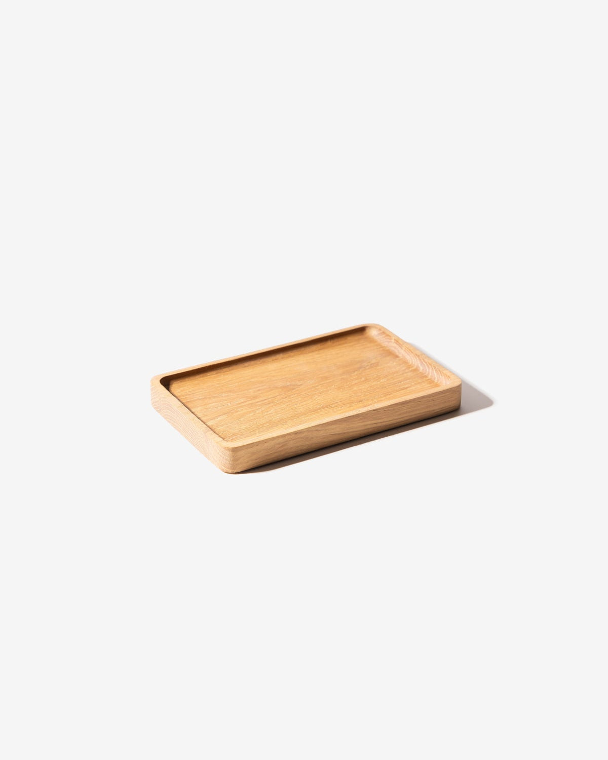 Medium Catchall tray for everyday carry in White Oak