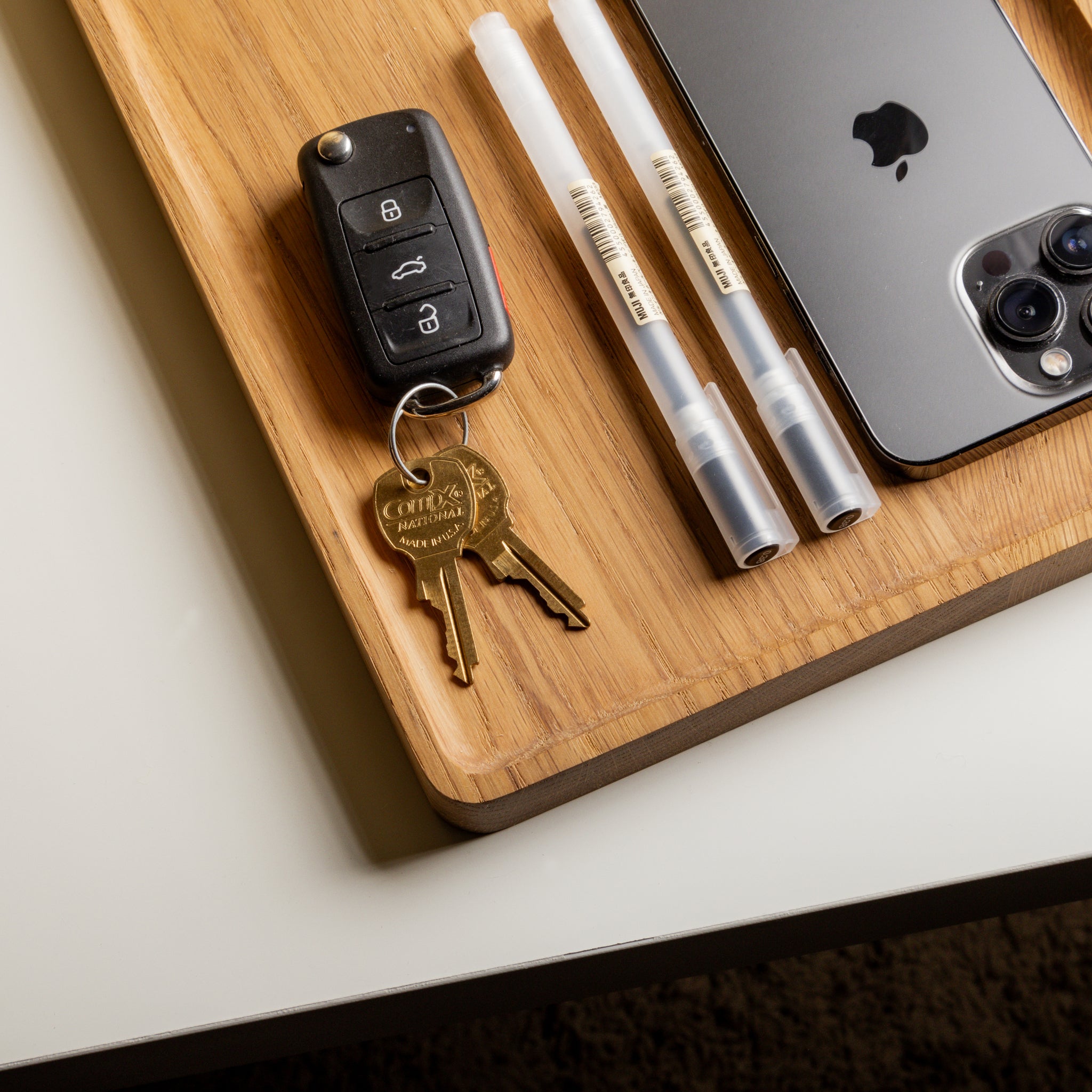 Modhaus Large Catchall tray in white oak wood