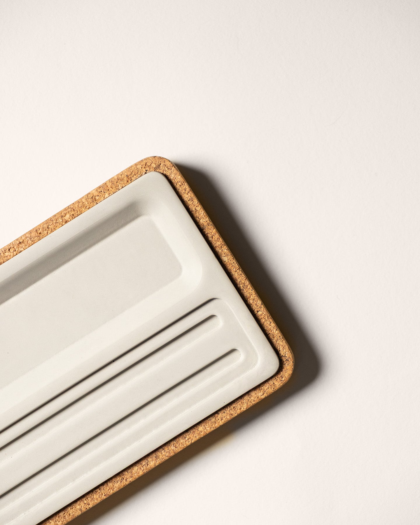 Concrete Desk Tray on a white surface