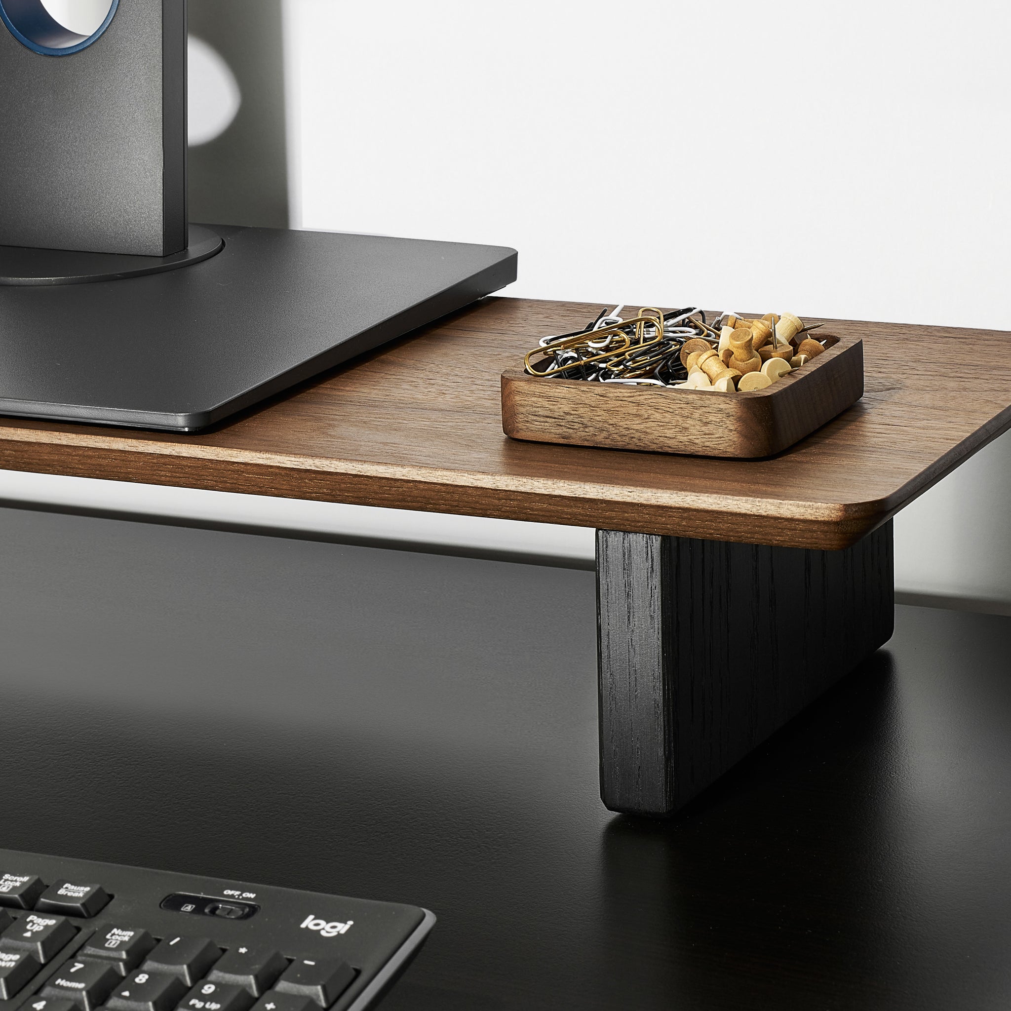 Small Tray - Modern Desk Organization Acessories in Walnut Wood