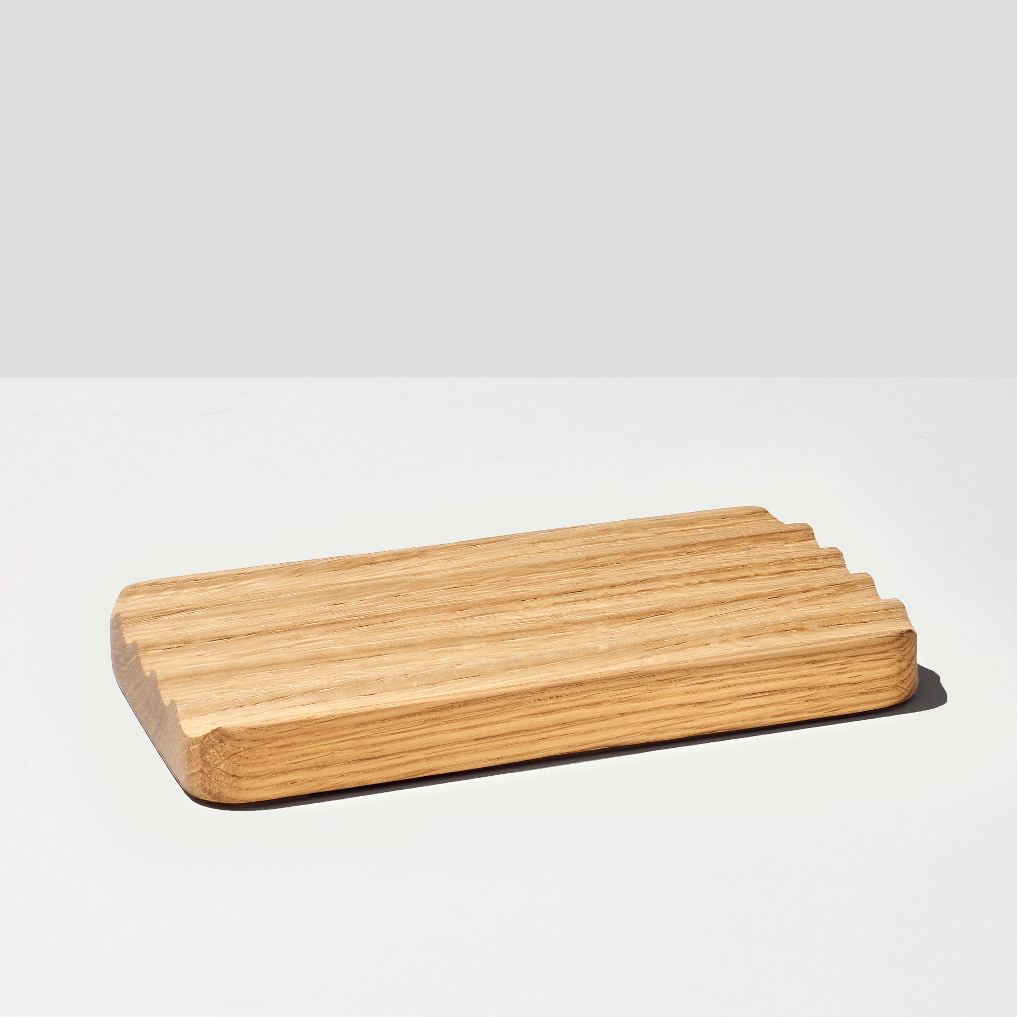 Wave Pen Tray - Desk Organization in Solid White Oak Wood