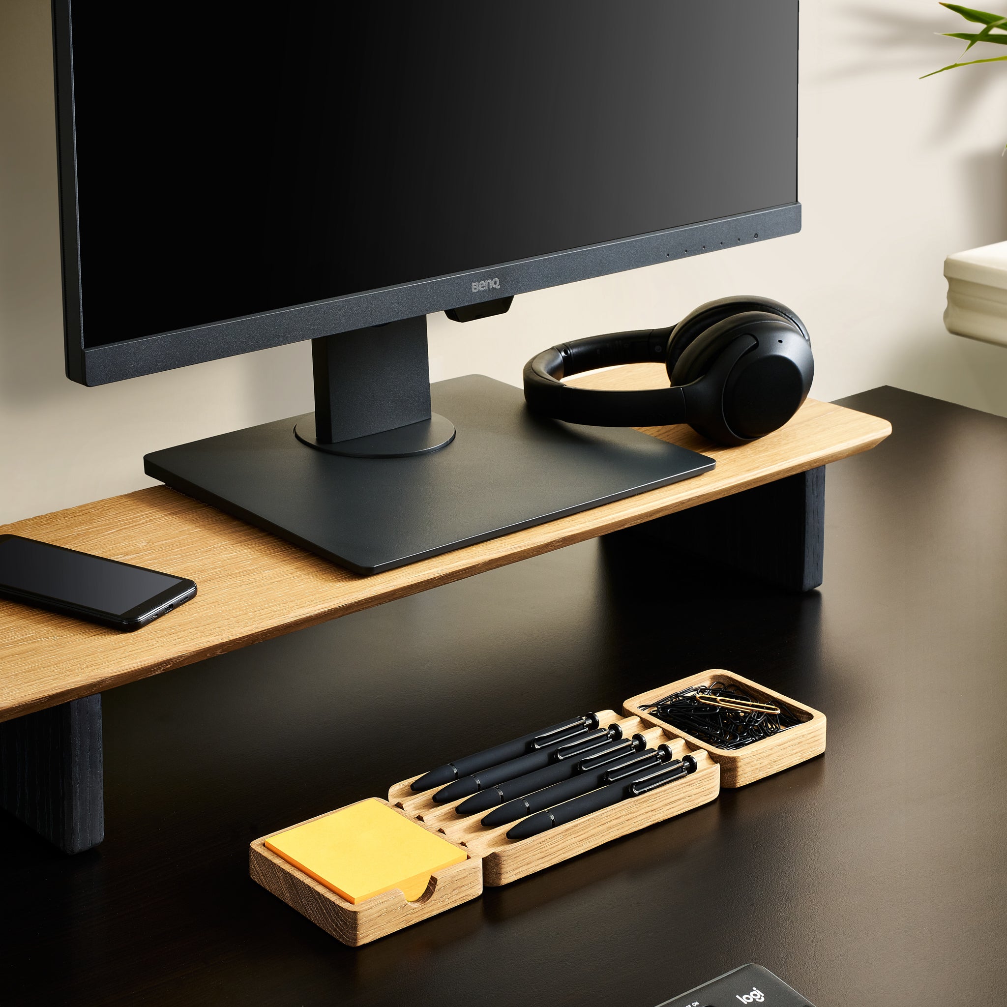 Small Tray - Desk Organization in Solid White Oak Wood