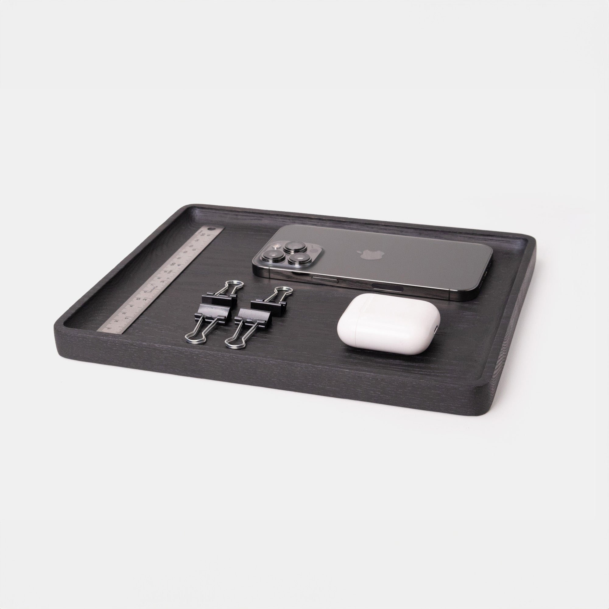 Modhaus Large Catchall tray in black wood