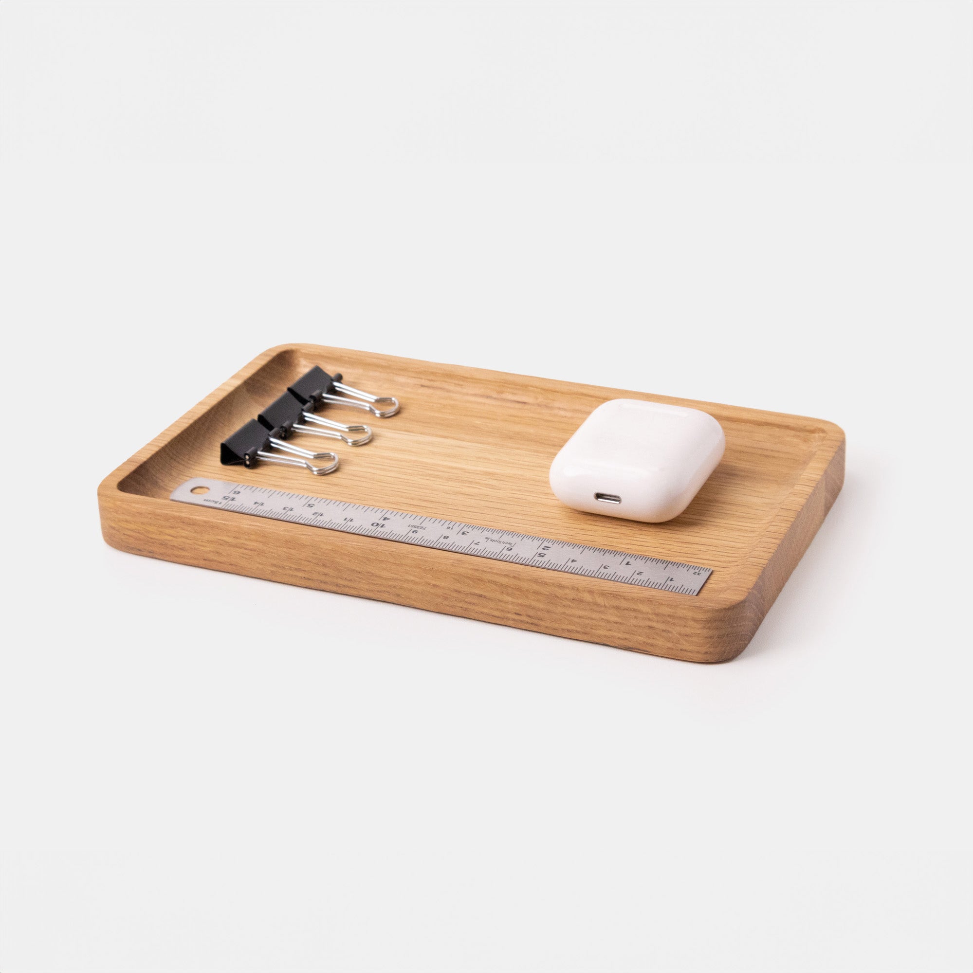 Modhaus Medium Catchall tray in white oak wood