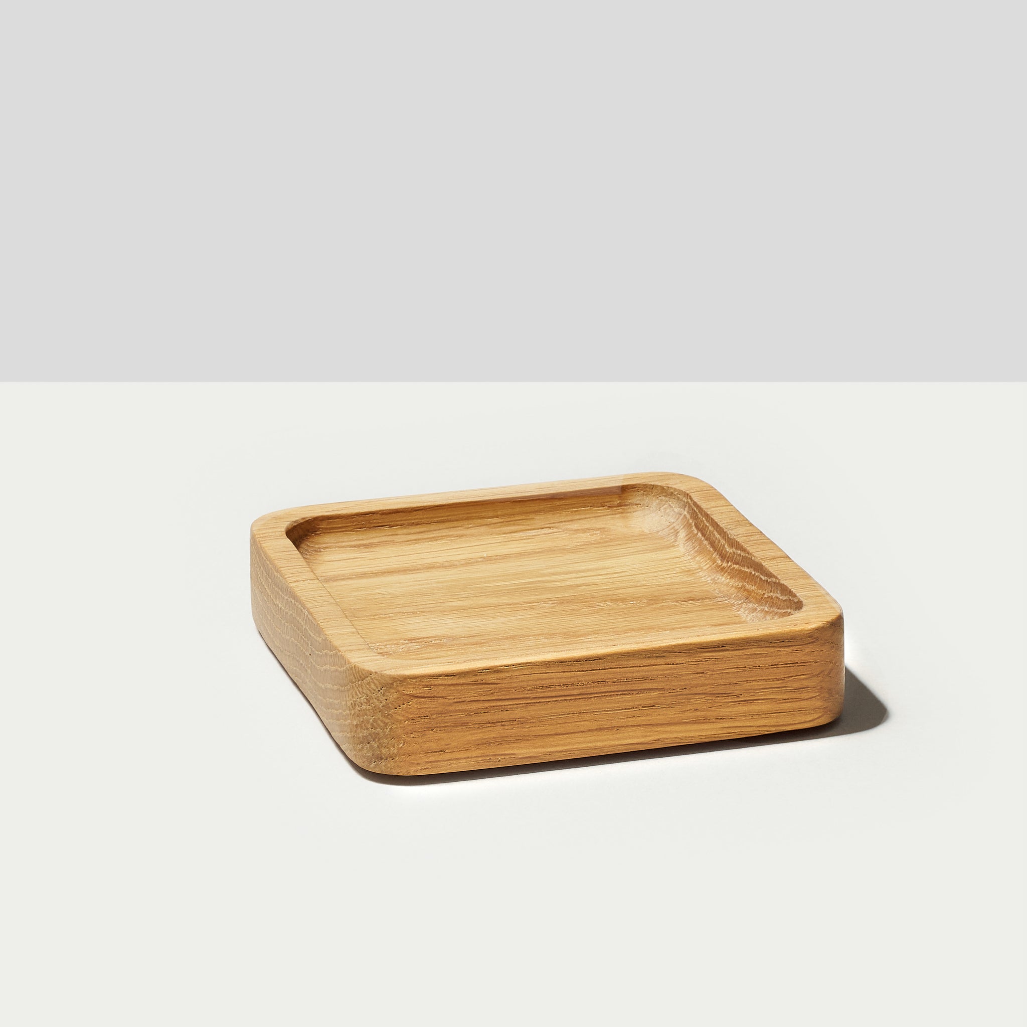 The Modhaus small note tray in white oak. Part of the larger Essentials set