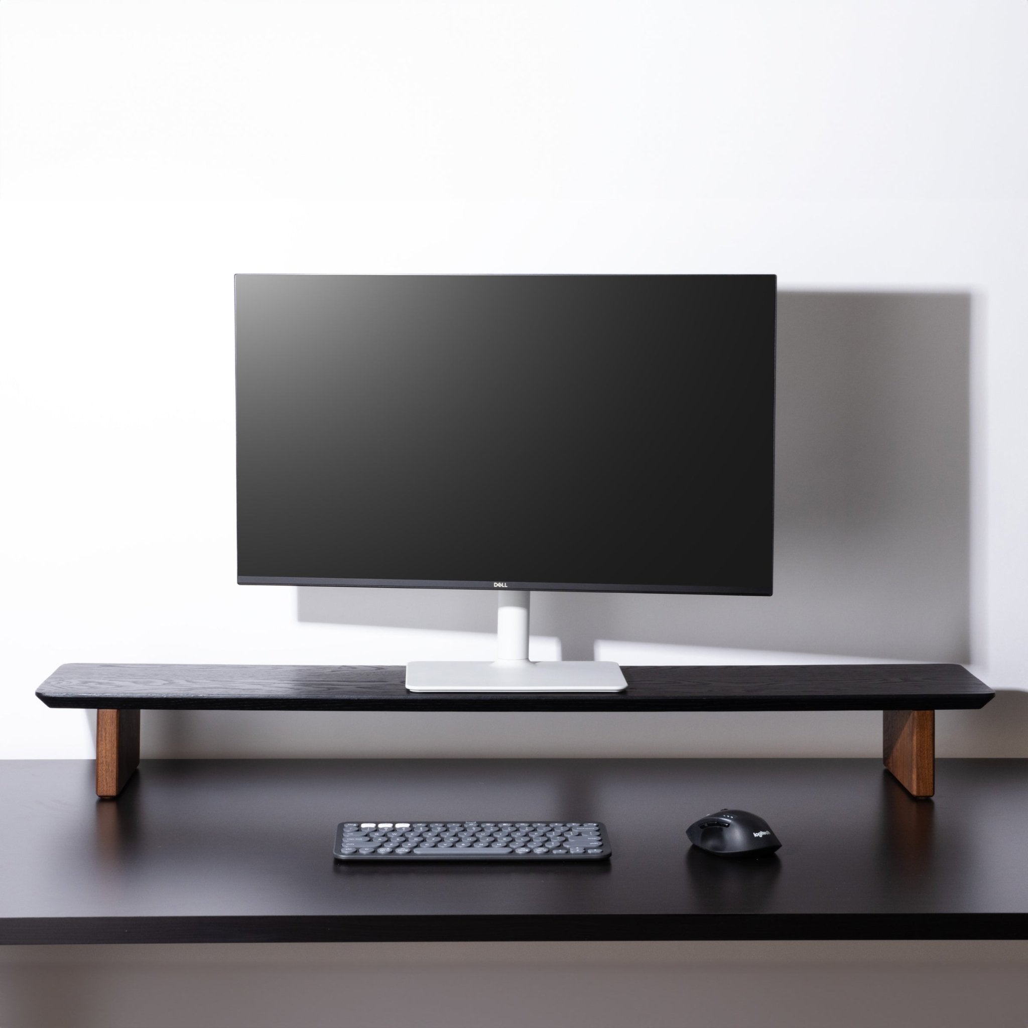 Large Desk Shelf (Black/Walnut)