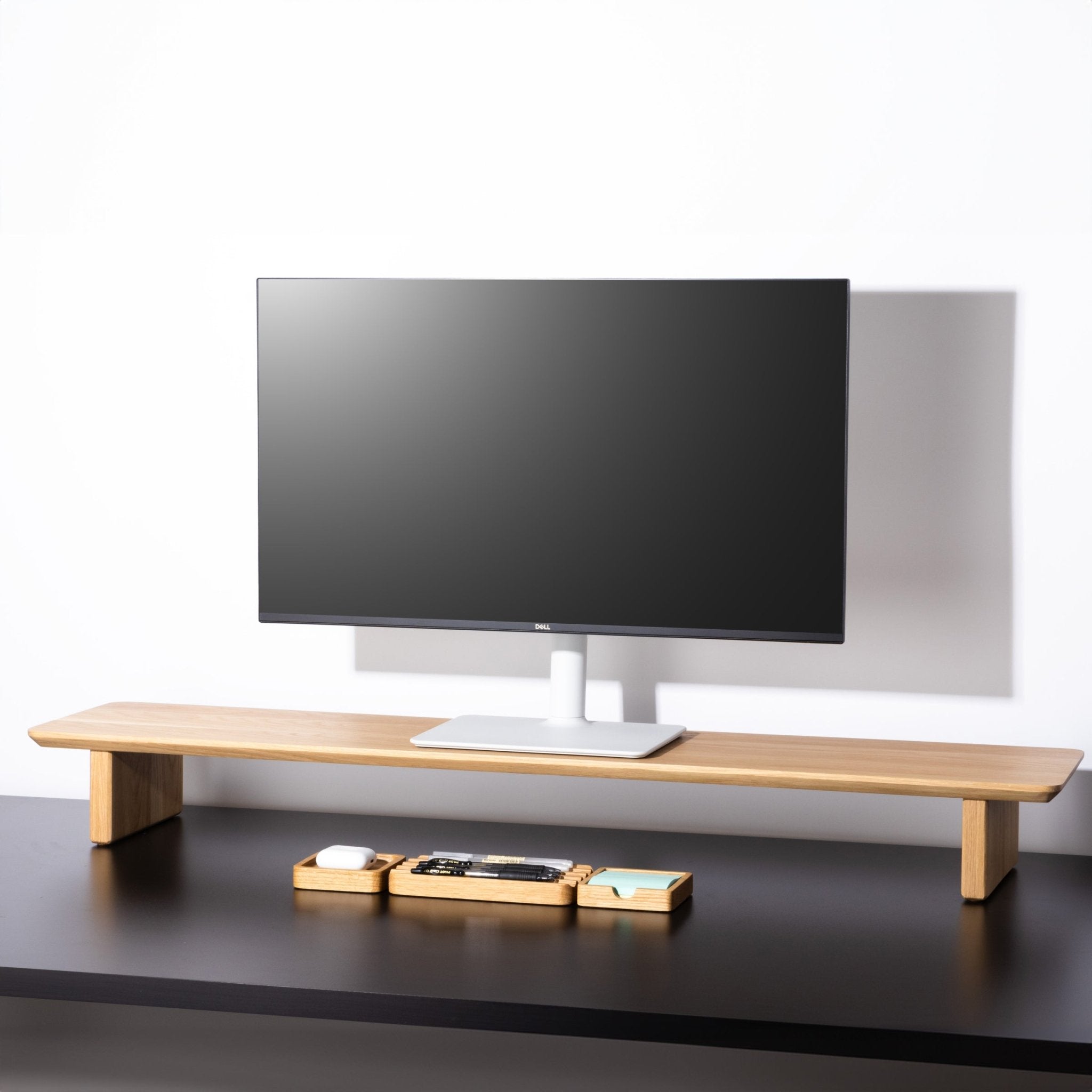 Modhaus desk setup in all white oak