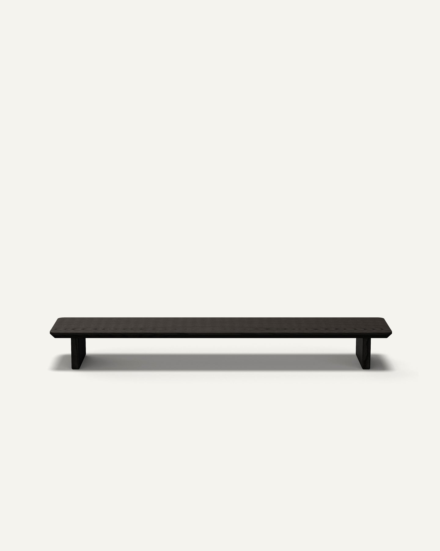 The Modhaus Desk Shelf / Monitor Riser in Black. Hand crafted with premium wood.