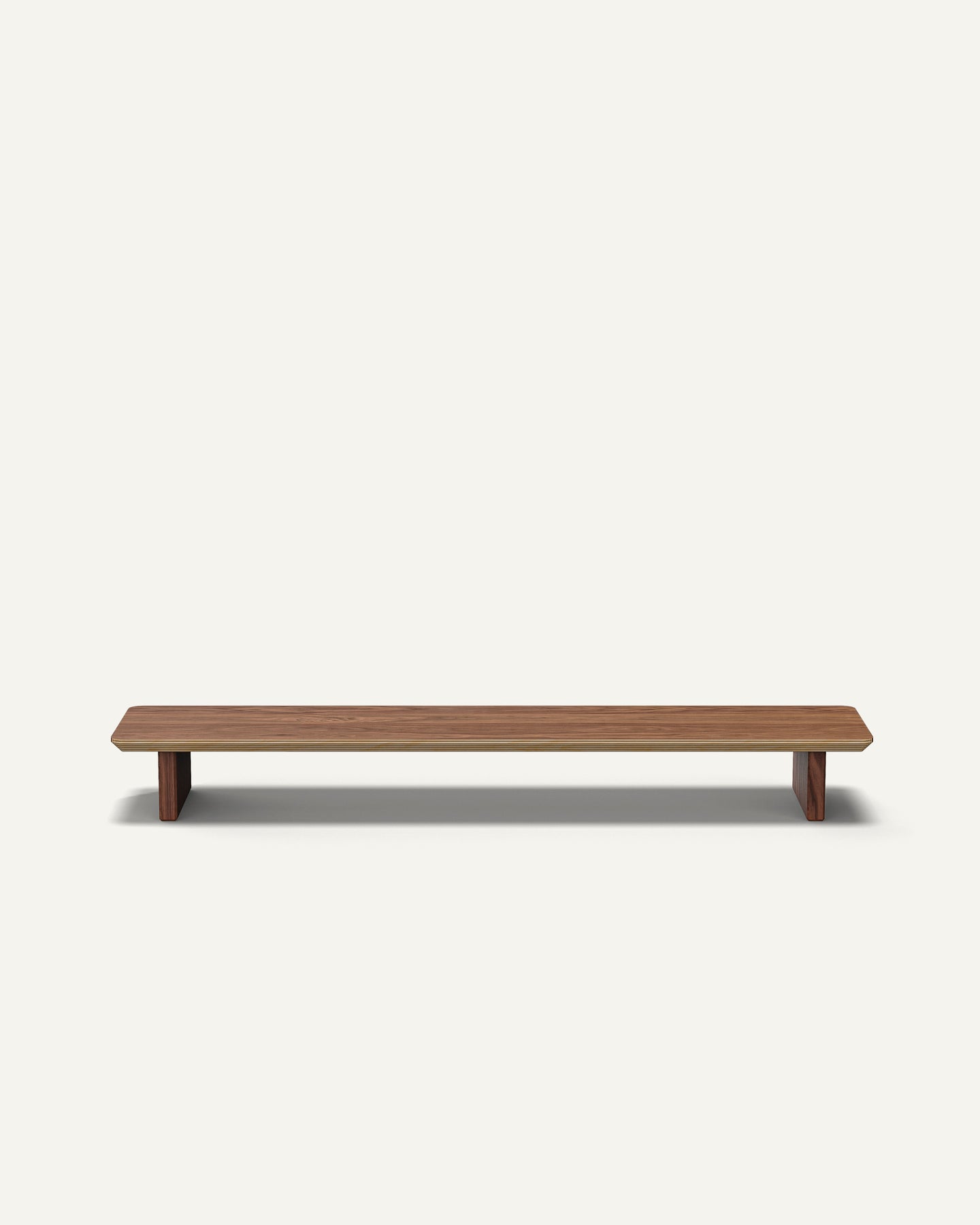 The Modhaus Desk Shelf / Monitor Riser in Walnut. Hand crafted with premium wood.