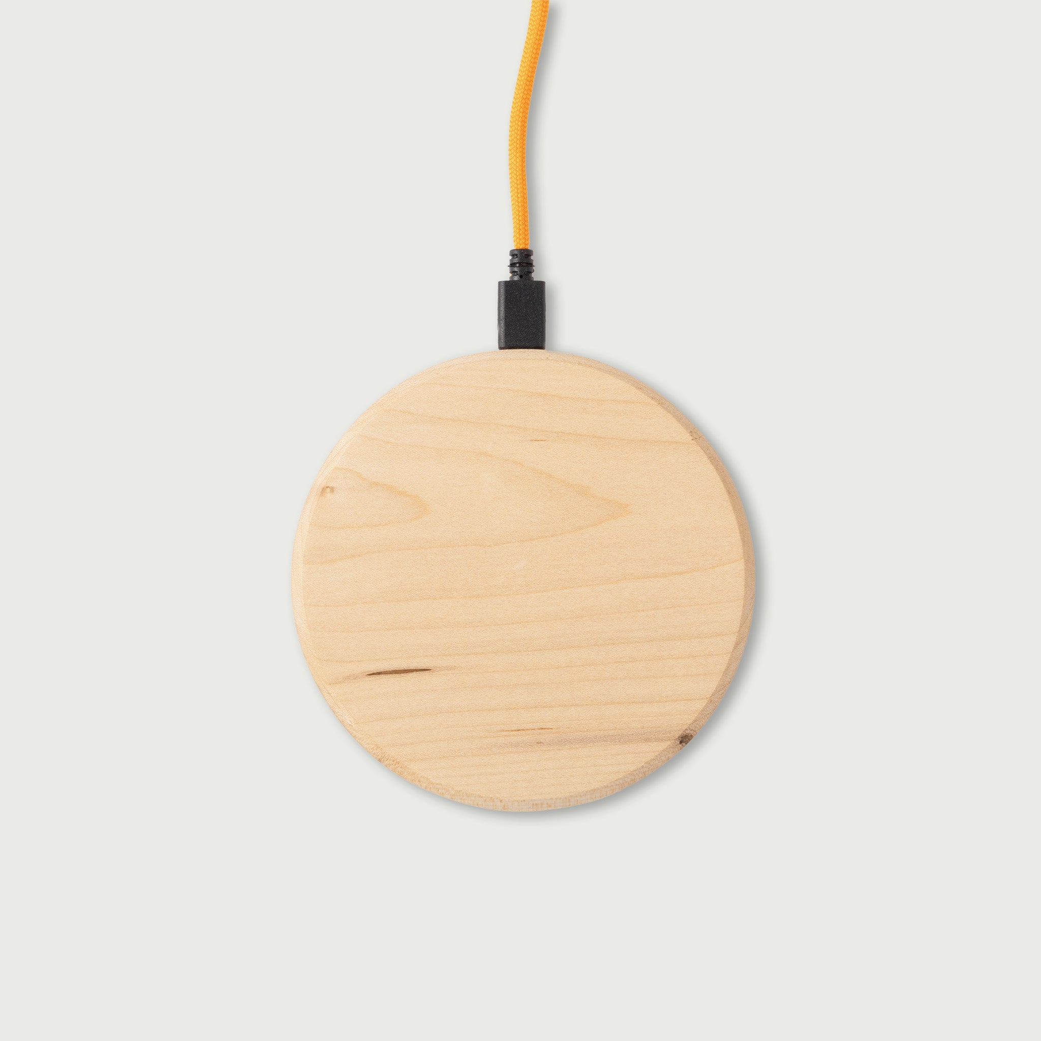 solid maple charging pad - 15W QI wireless charger from Modhaus