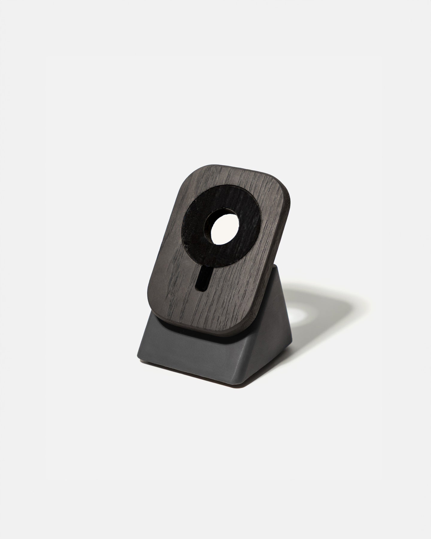 The Upright MagSafe Stand by Modhaus in aWood and Concrete design