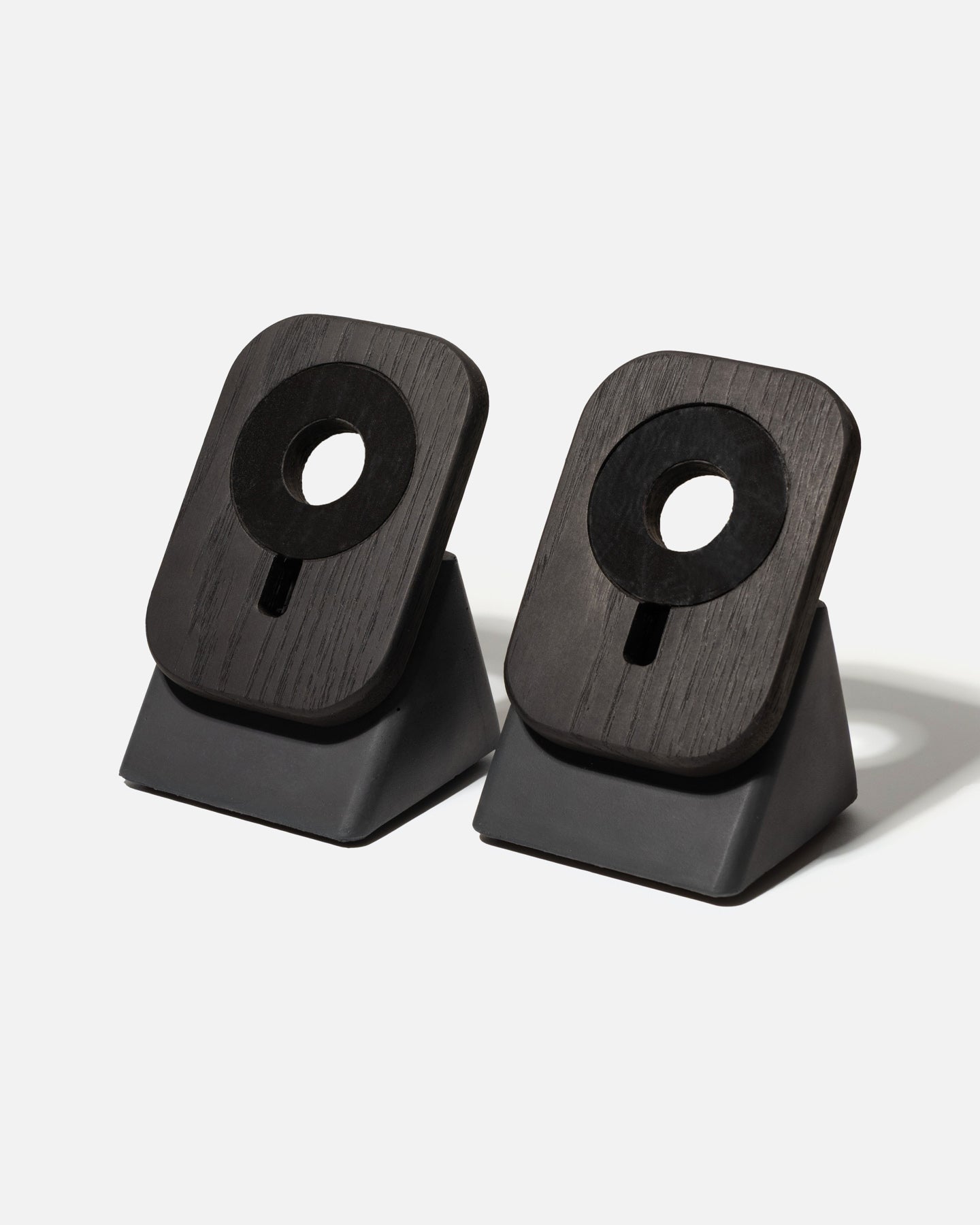 The Upright MagSafe Stand Bundle by Modhaus in a Wood and Concrete design