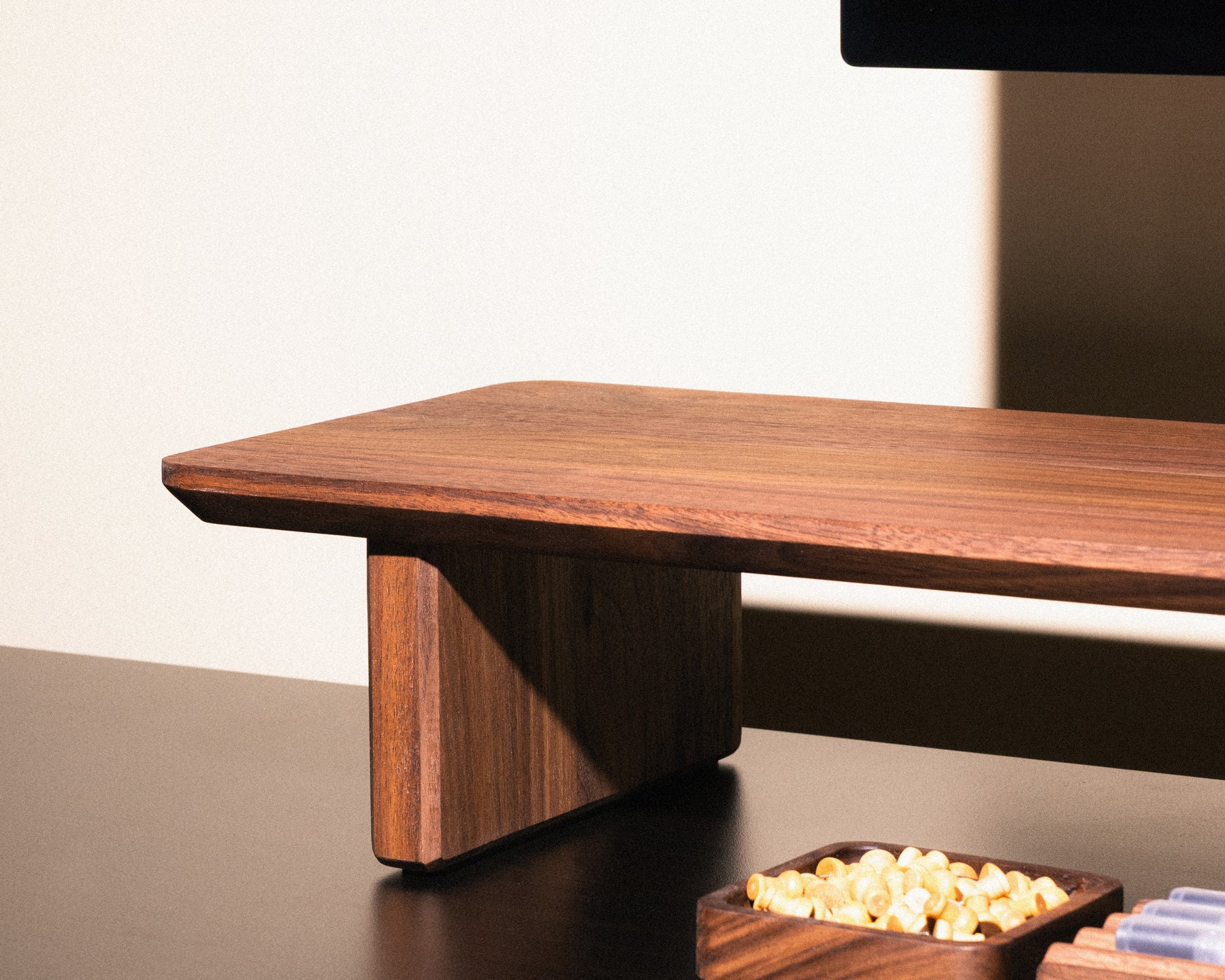 The Modhaus Desk Shelf and Monitor Riser in Walnut